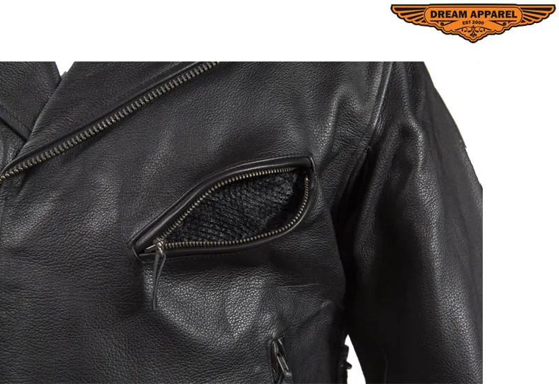 Mens Naked Cowhide Jacket