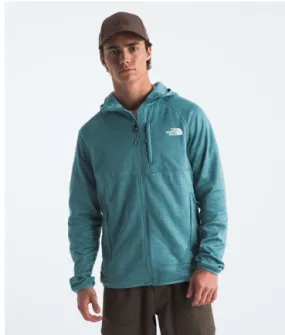 Men's The North Face |  Canyonlands Hooded Fleece Jacket |  Algae Blue