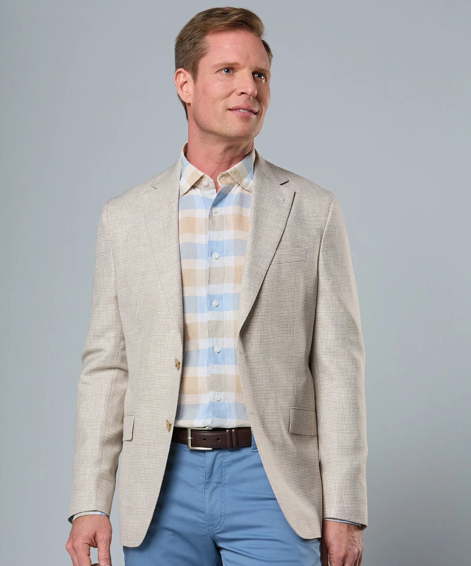 Midland Mini Houndstooth Wool Sport Coat