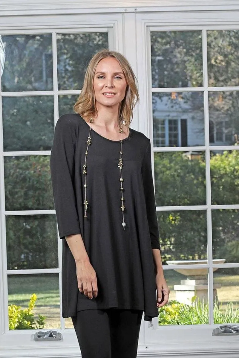 Modal Basic Tunic with 3/4 Sleeves