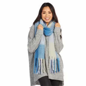 MUD Blue Plaid Scarf