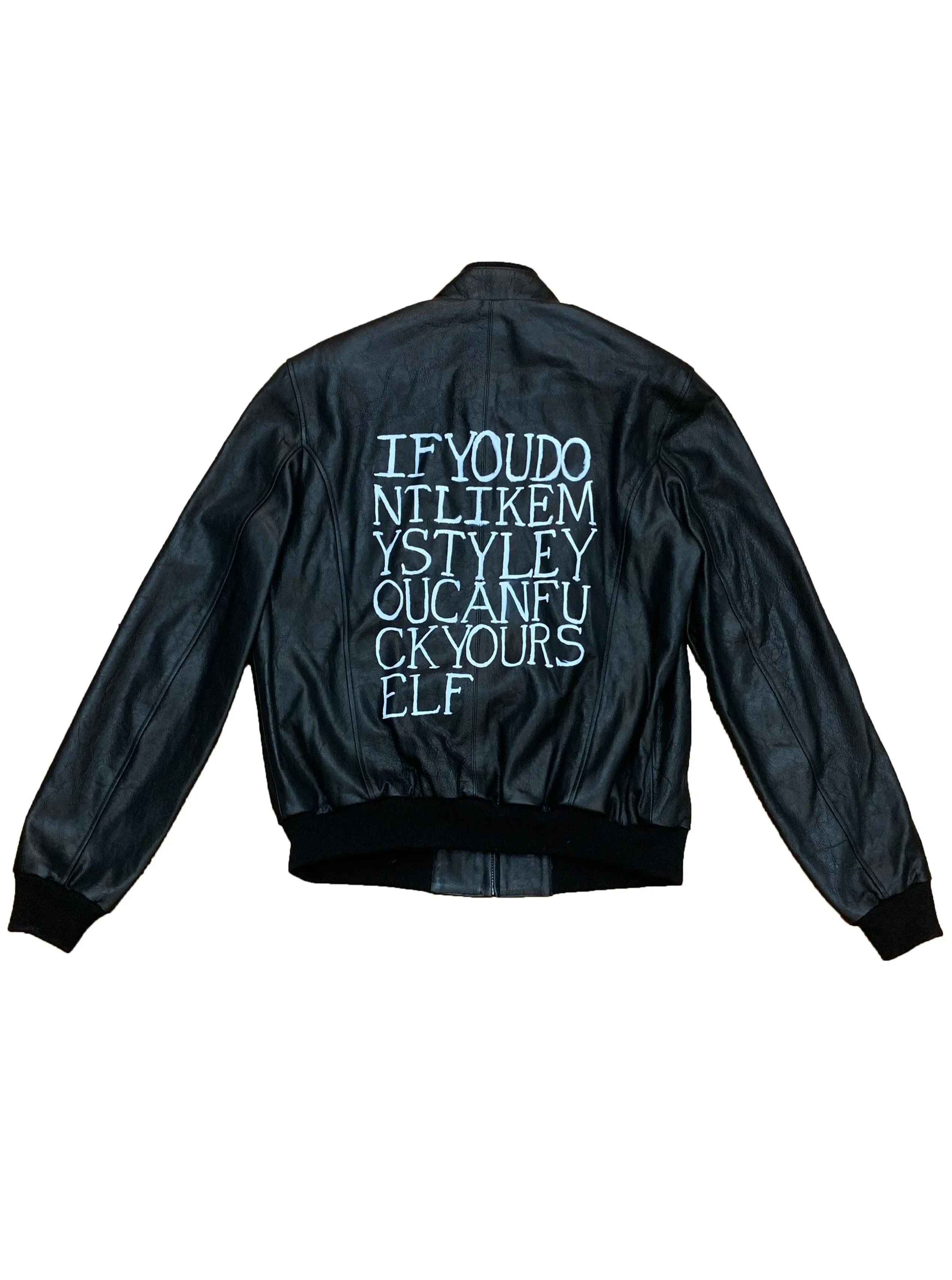 My Style Leather Bomber