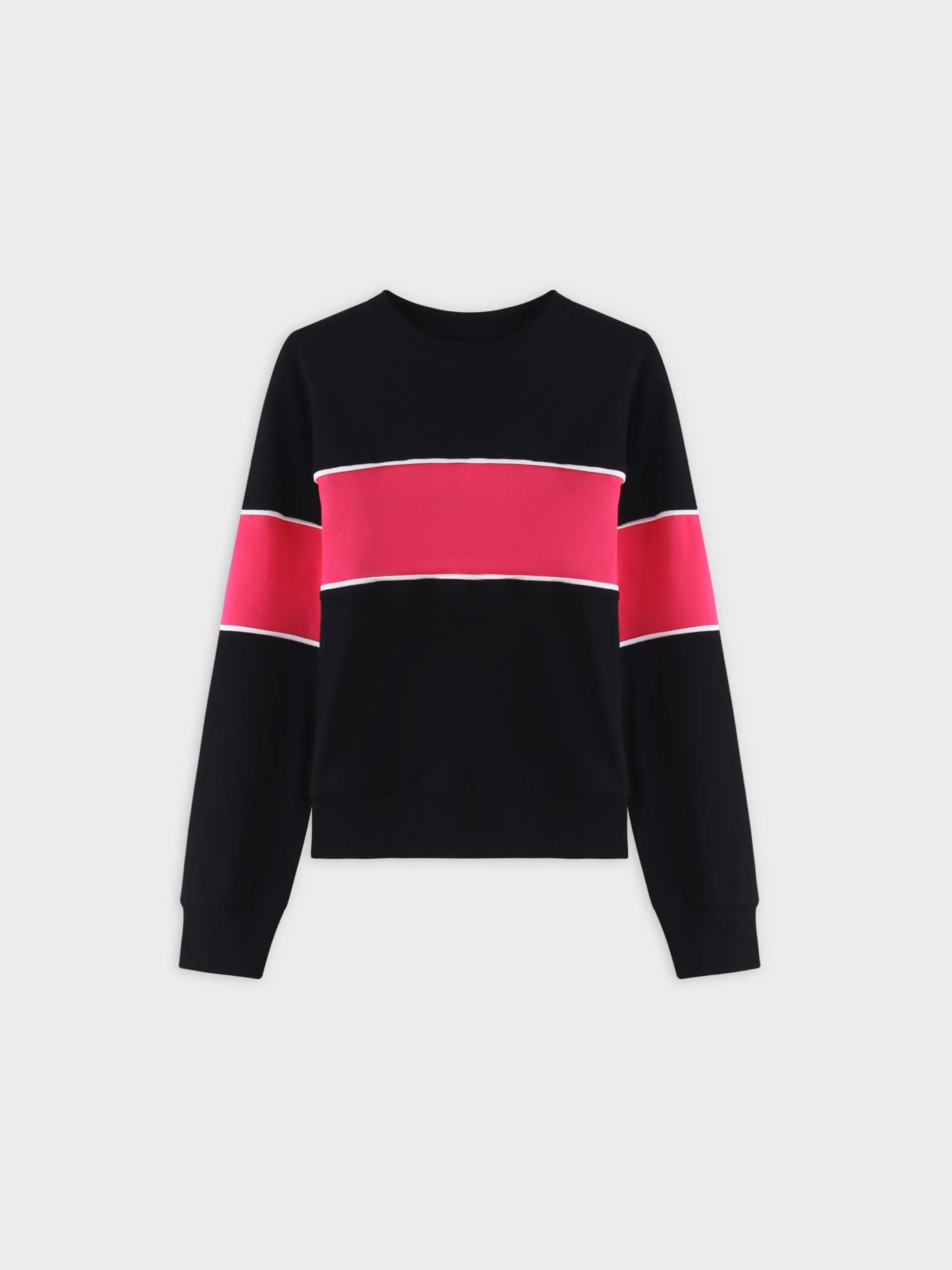 Neon Stripe Bomber-Pink Stripe