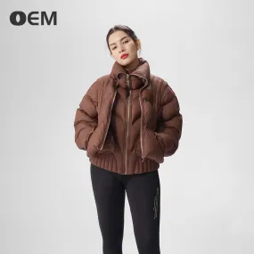 OEM new fashionable 2-in-1 short down jacket