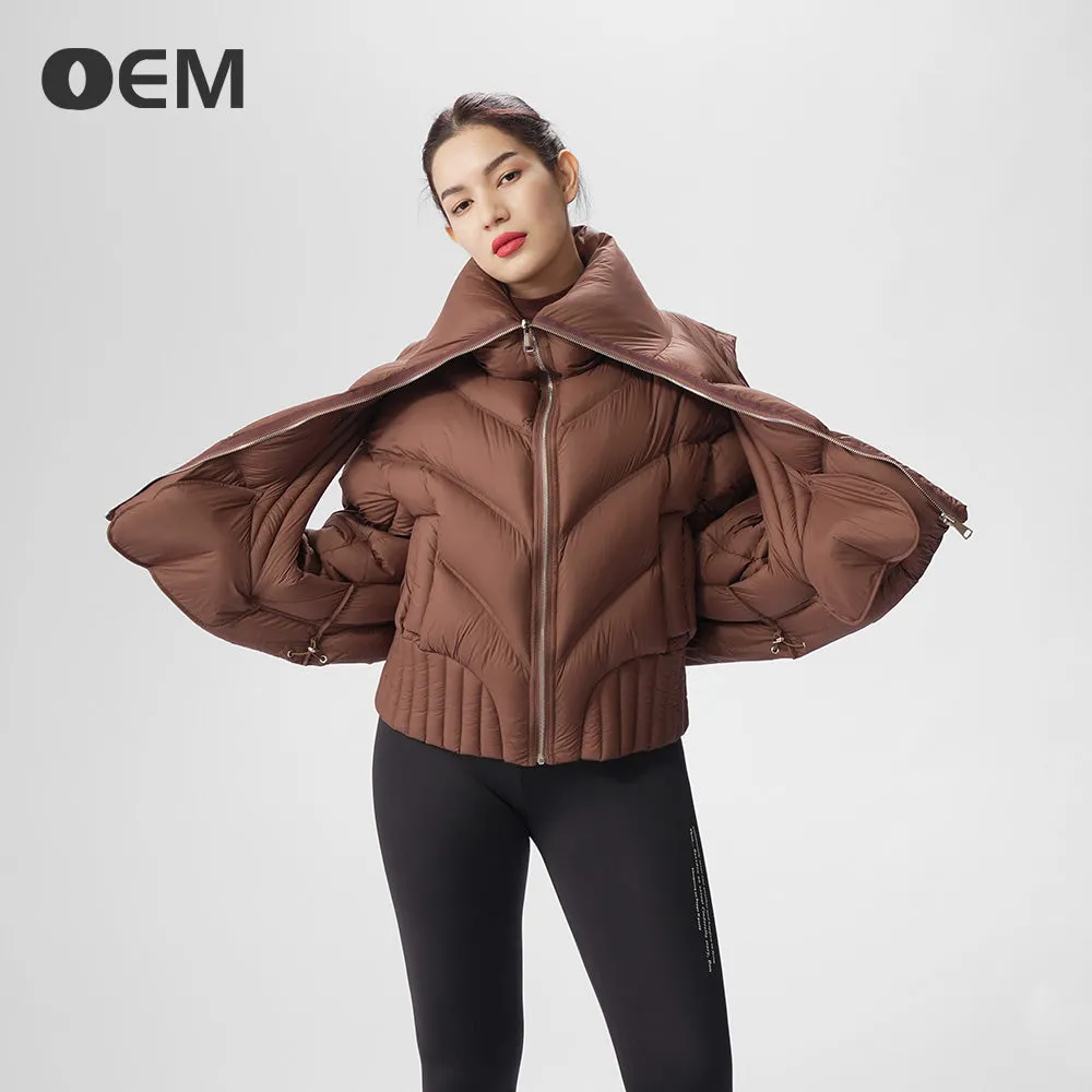 OEM new fashionable 2-in-1 short down jacket