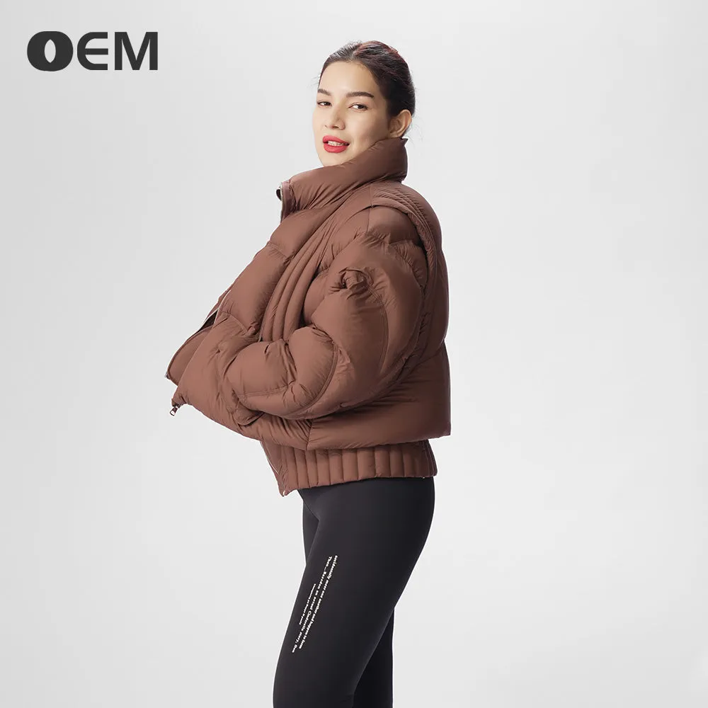 OEM new fashionable 2-in-1 short down jacket