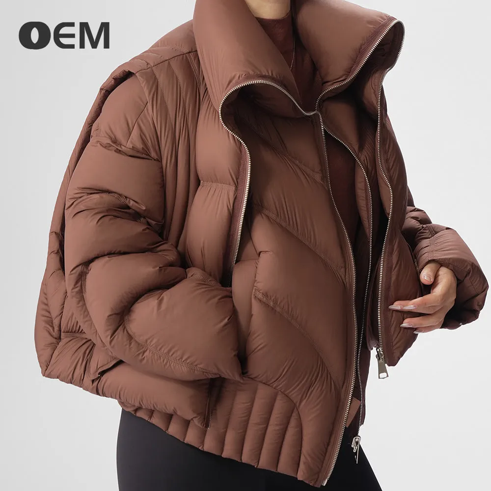 OEM new fashionable 2-in-1 short down jacket