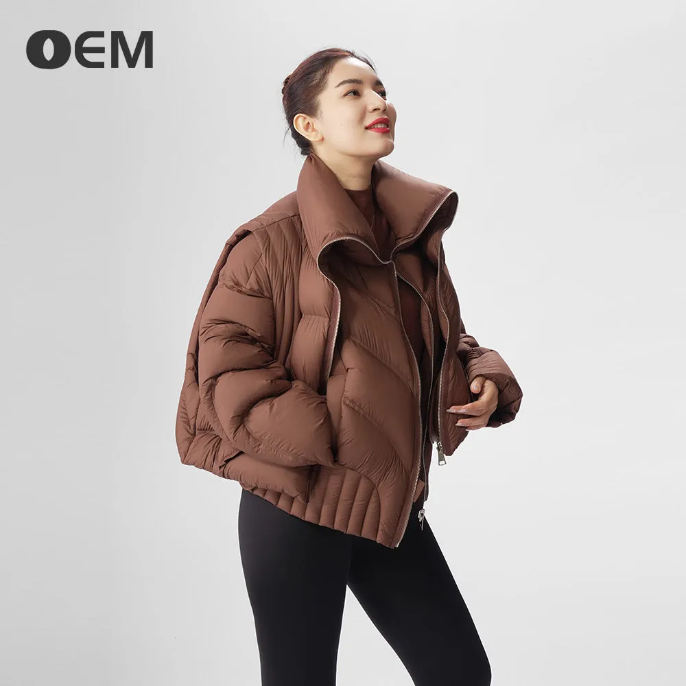 OEM new fashionable 2-in-1 short down jacket