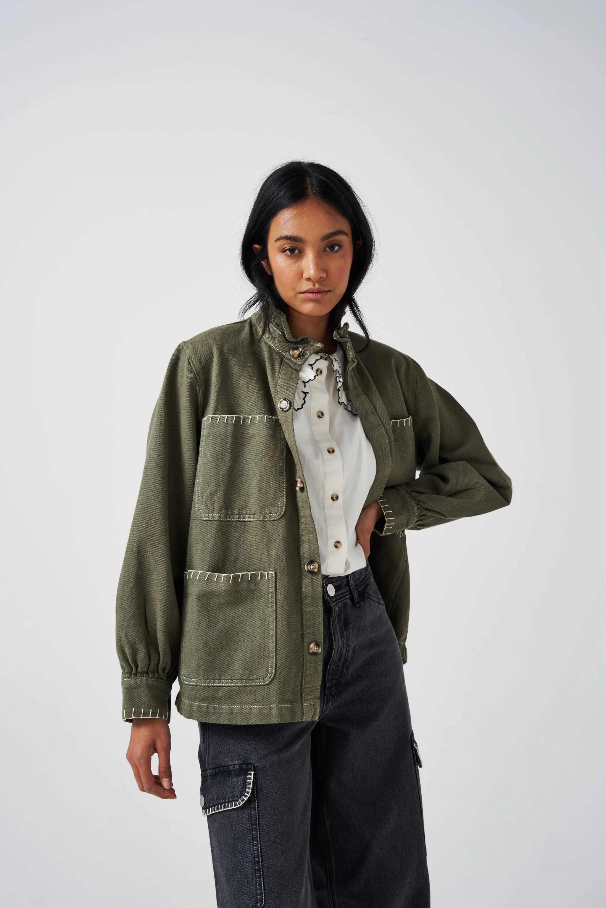 Pablo Jacket in Khaki