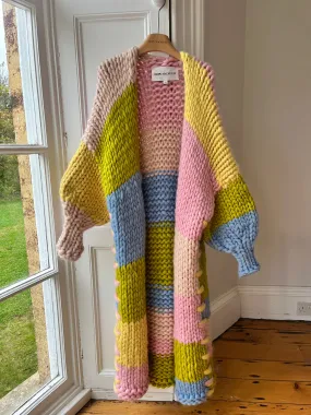 Pastel Maxi Chunky Knit Cardigan S/M (Sample)