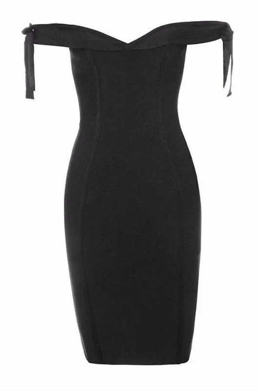 Penelope Bandage Mini Dress - Classic Black