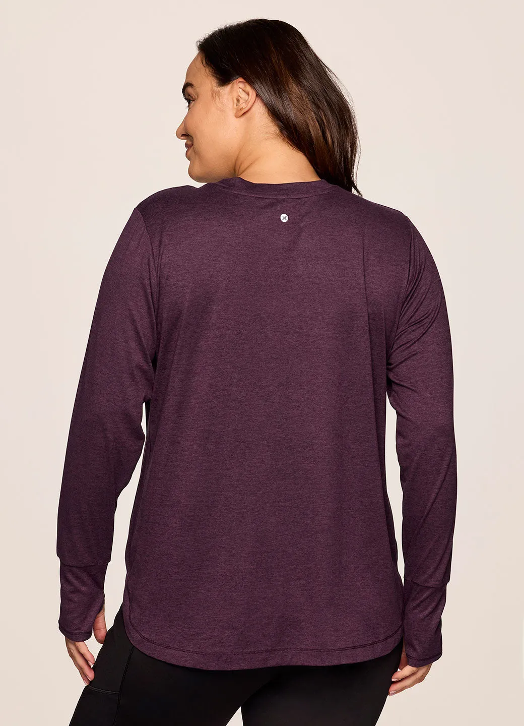 Plus Studio Practice Long Sleeve Tunic Tee