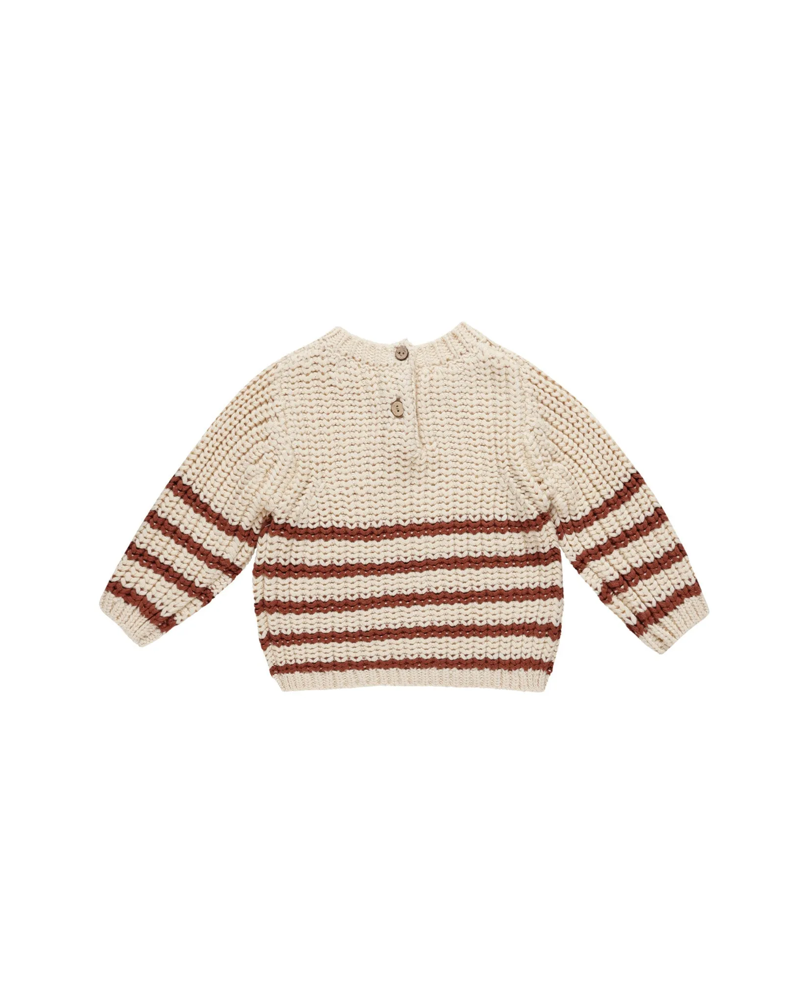 Quincy Mae - Rex Sweater - Cranberry Stripe