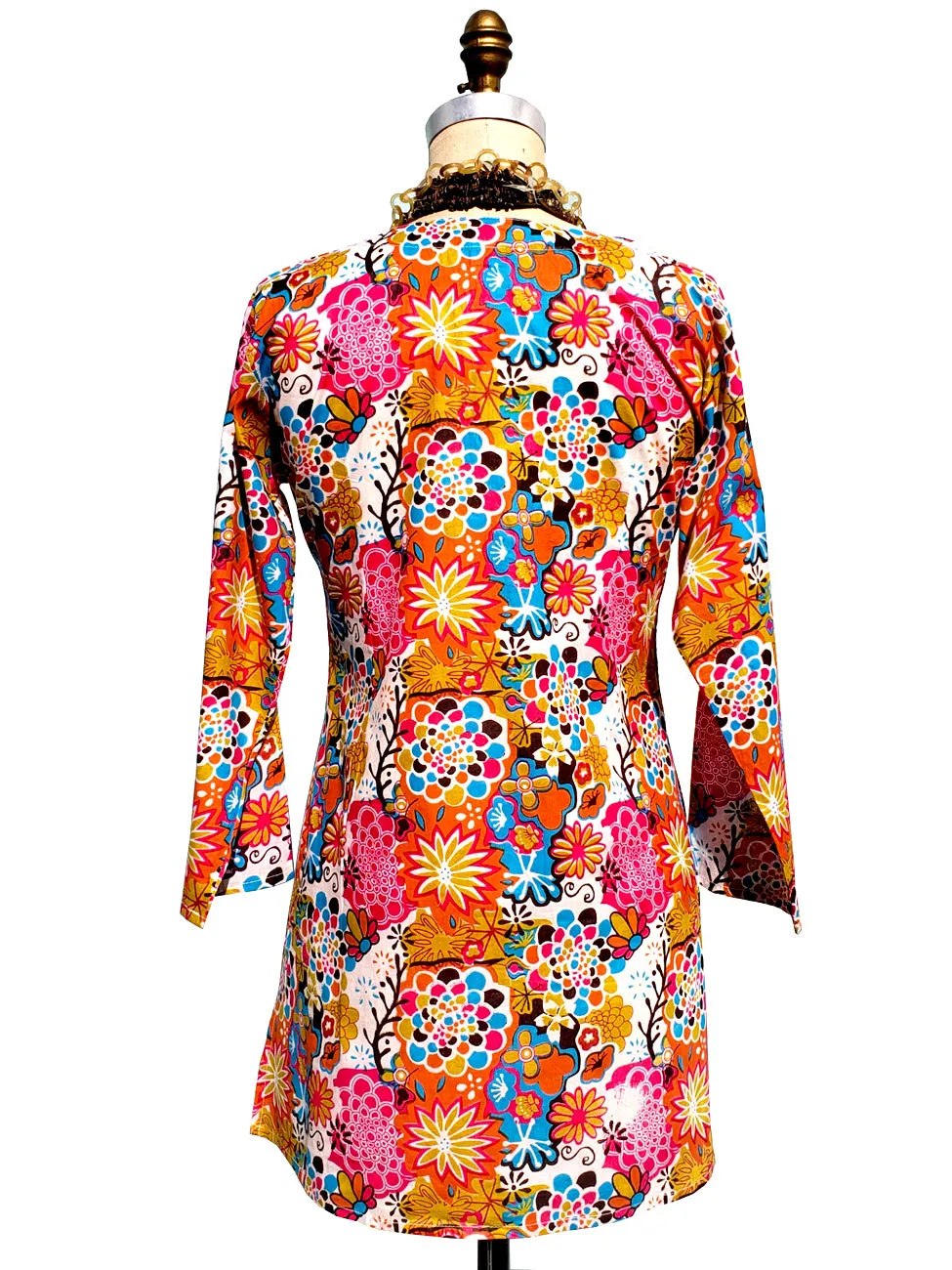 Raja Cotton Tunic Flower Power