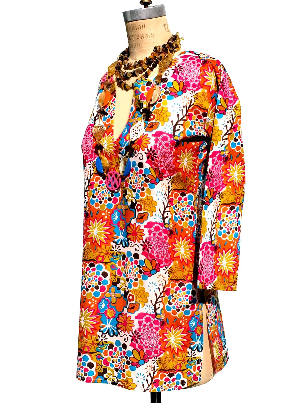 Raja Cotton Tunic Flower Power