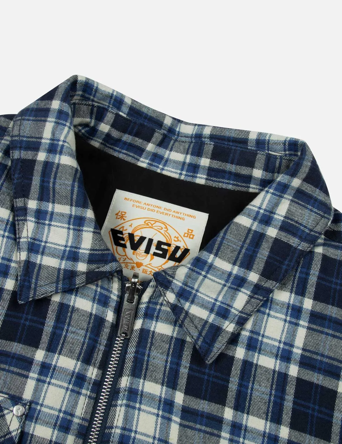 Reversible with Seagull Print Loose Fit Shirt Jacket