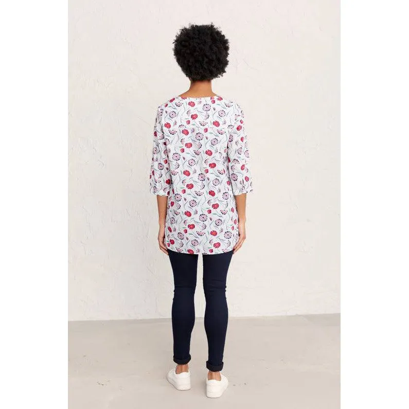 Seasalt Aventurier Tunic Hedgerow Flowers Cassis