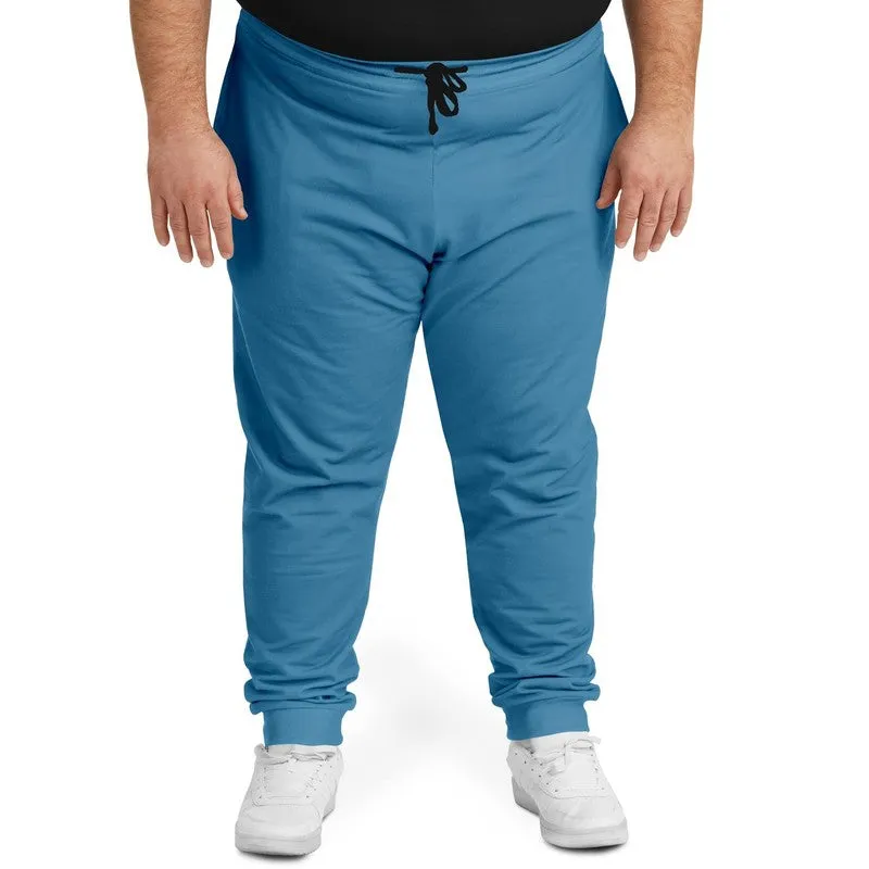 Shaded Pastel Cyan Joggers | Unisex | with PLUS sizes | C60M15Y0K30