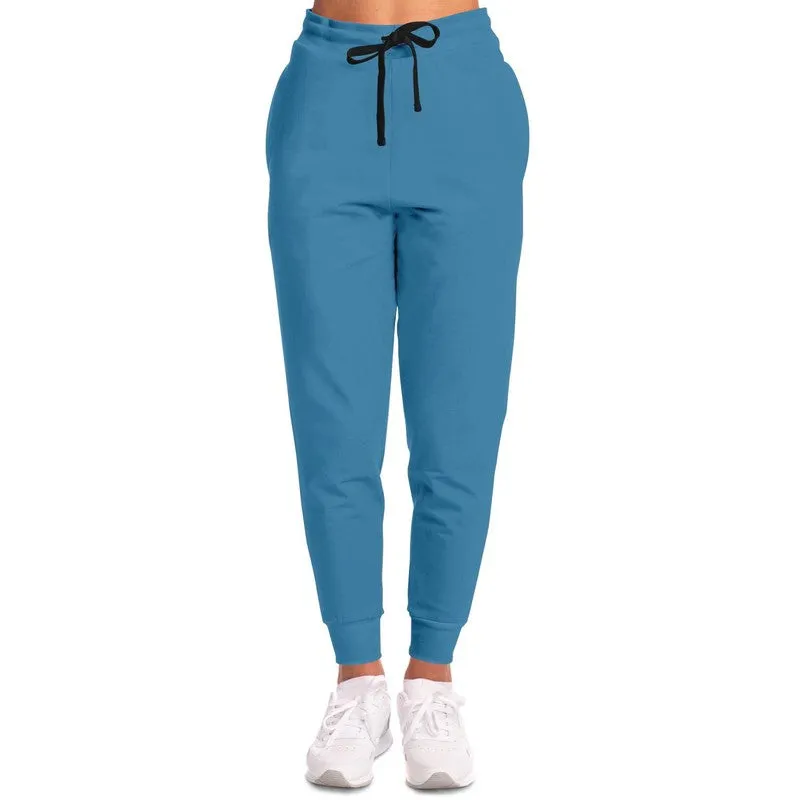 Shaded Pastel Cyan Joggers | Unisex | with PLUS sizes | C60M15Y0K30