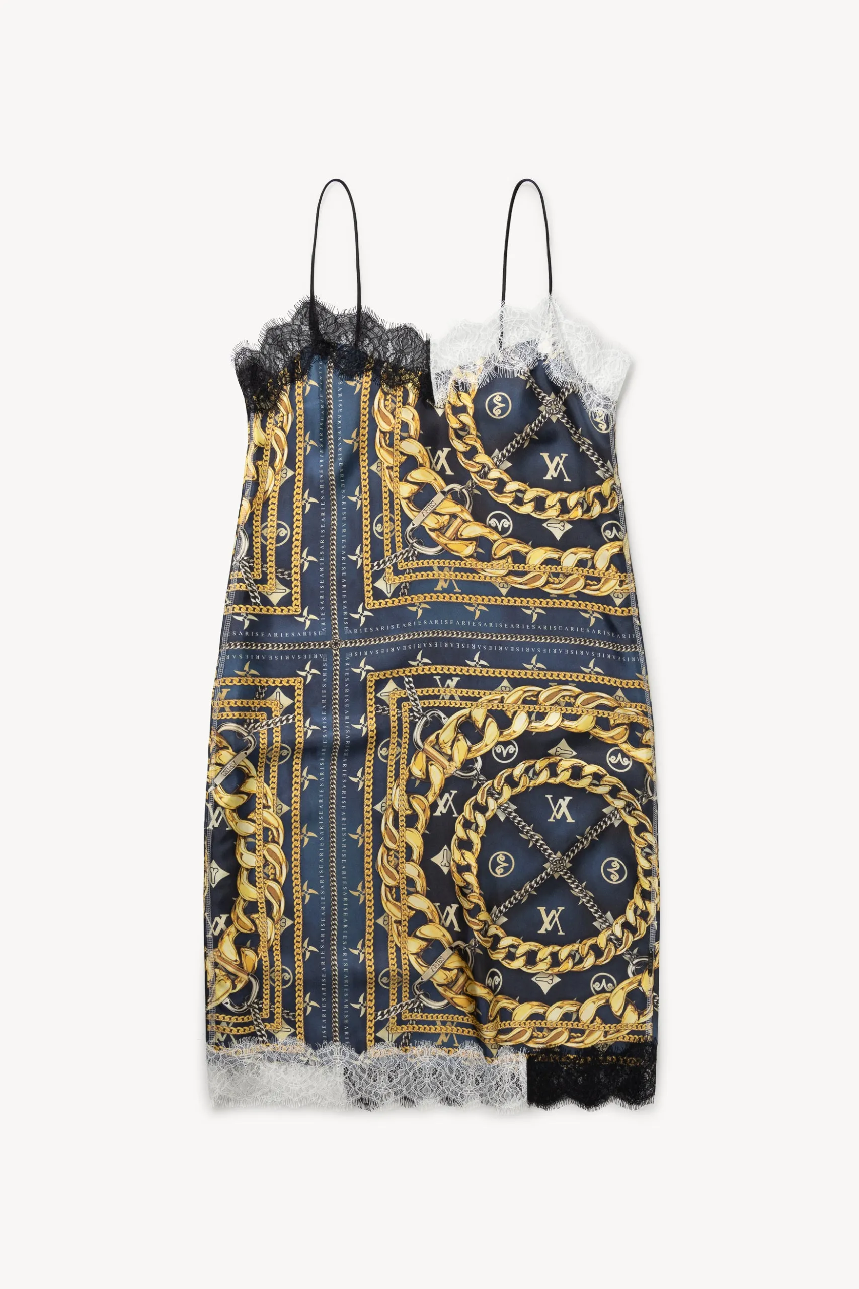 Silk Scarf Slip Dress