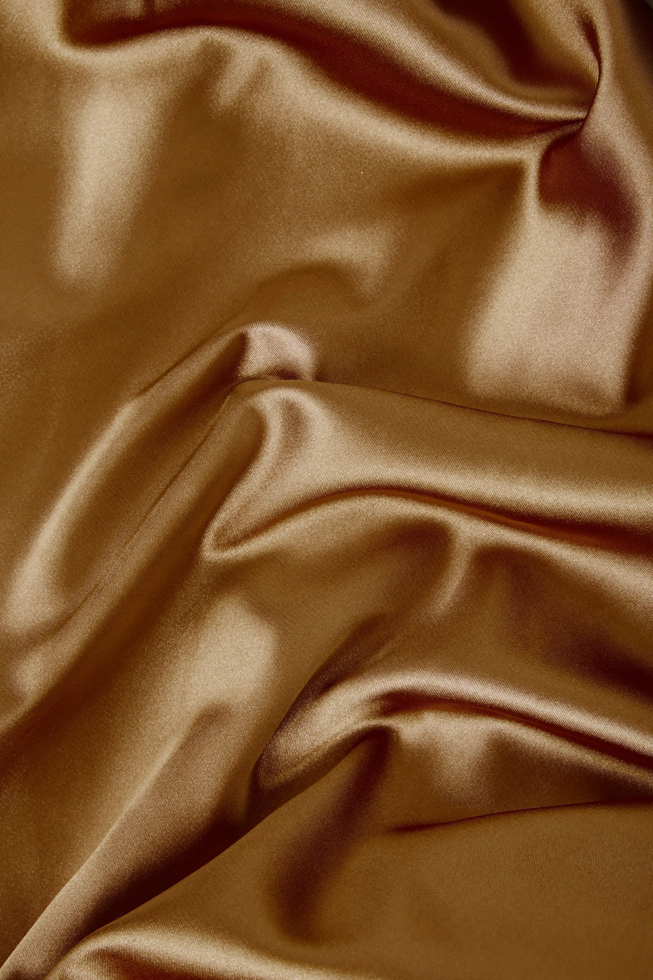 Silky Satin Midi Gold