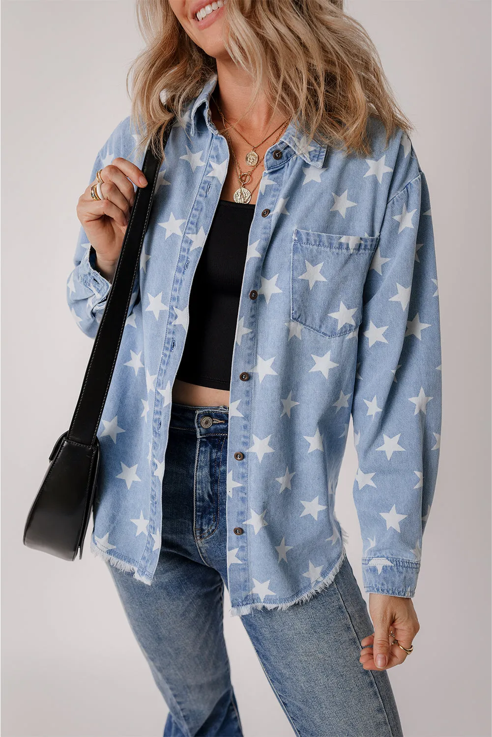 Star Denim Raw Hem Jacket