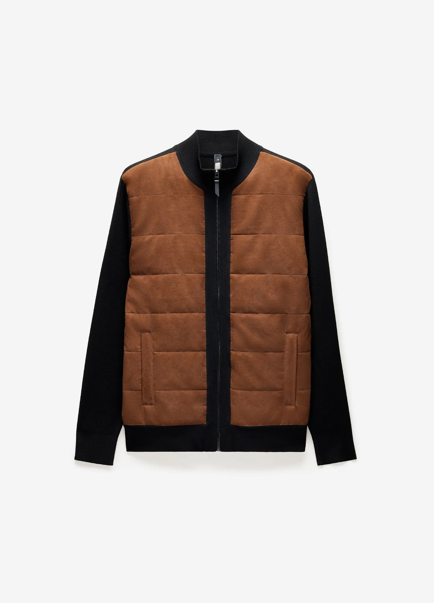 Tech Suede Knit Jacket Camel