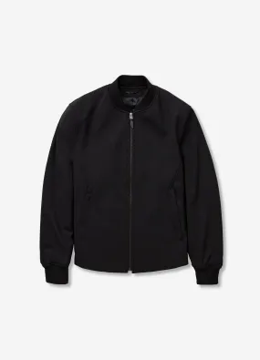 Tech Wool Bomber Jacket Black