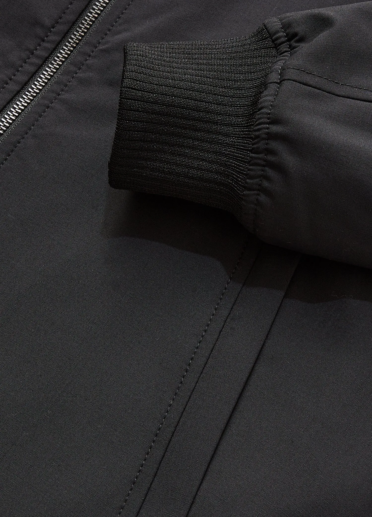 Tech Wool Bomber Jacket Black