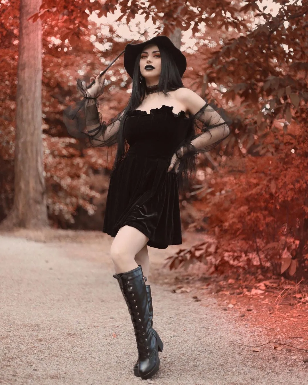 The Bubble Goth Mini Dress