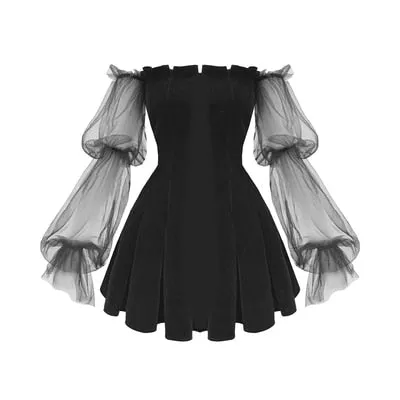 The Bubble Goth Mini Dress