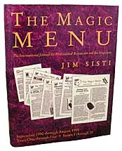 The Magic Menu by Jim Sisti - Book