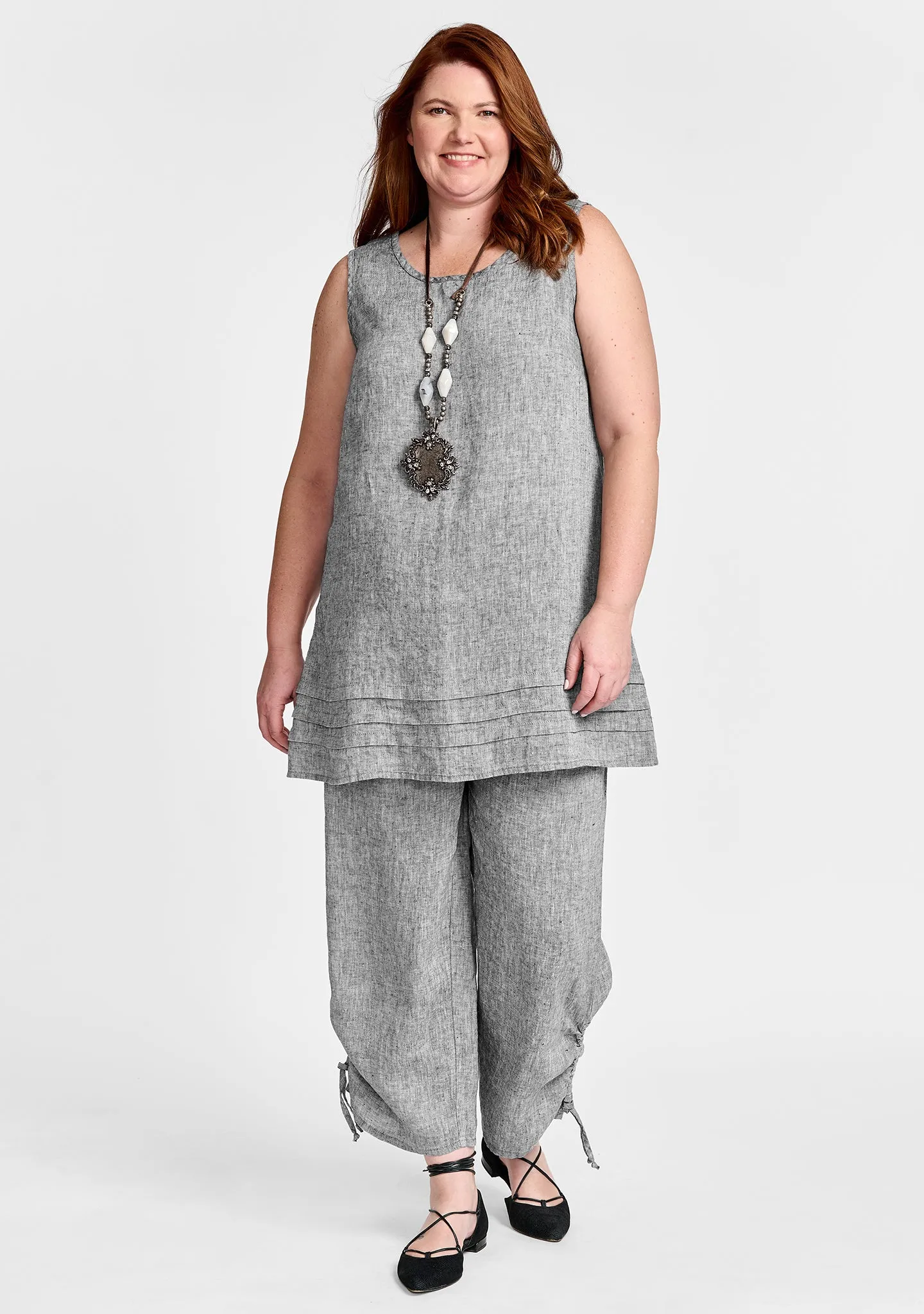 Tuck Tunic - Linen Tank Top - FINAL SALE