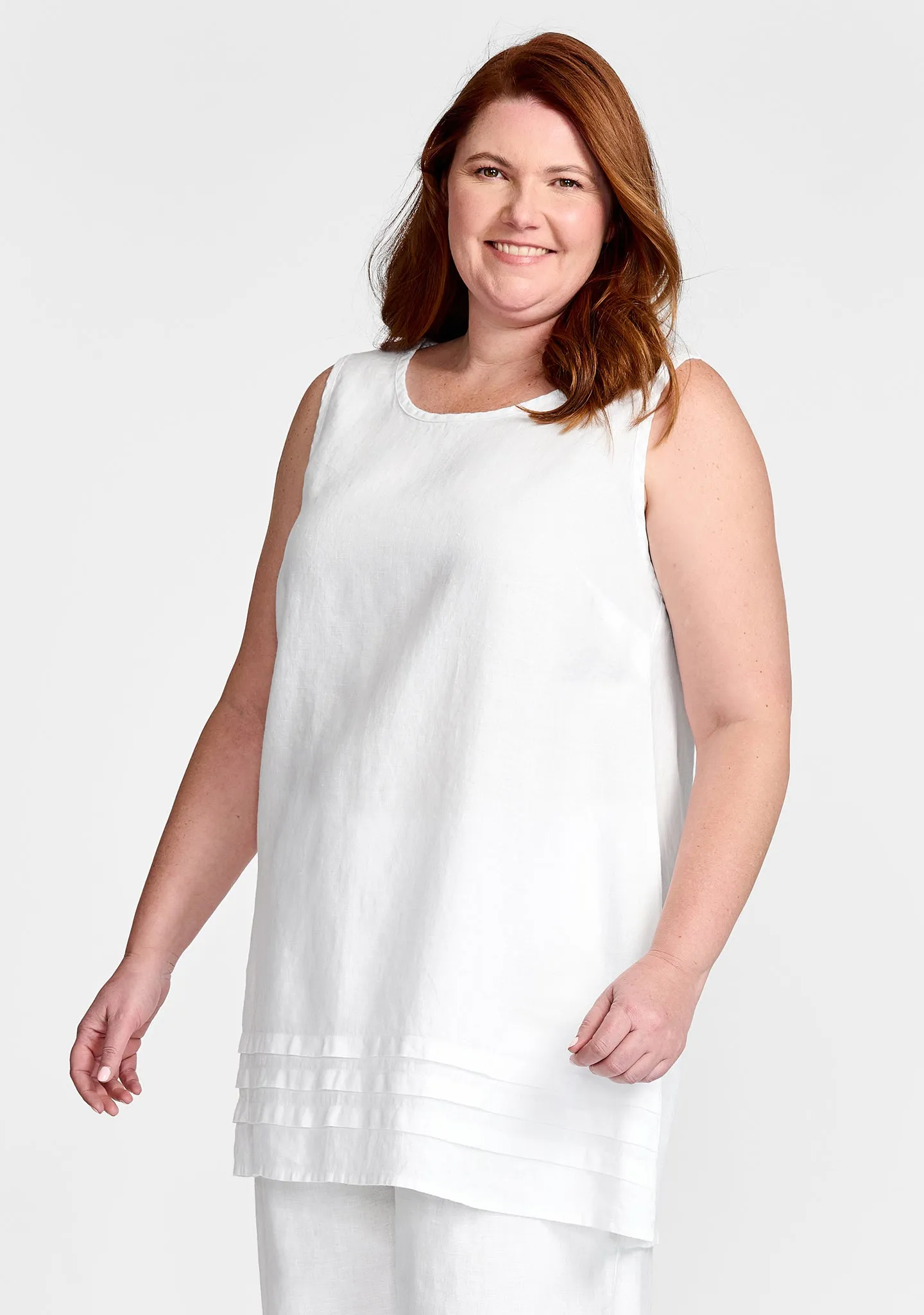 Tuck Tunic - Linen Tank Top - FINAL SALE