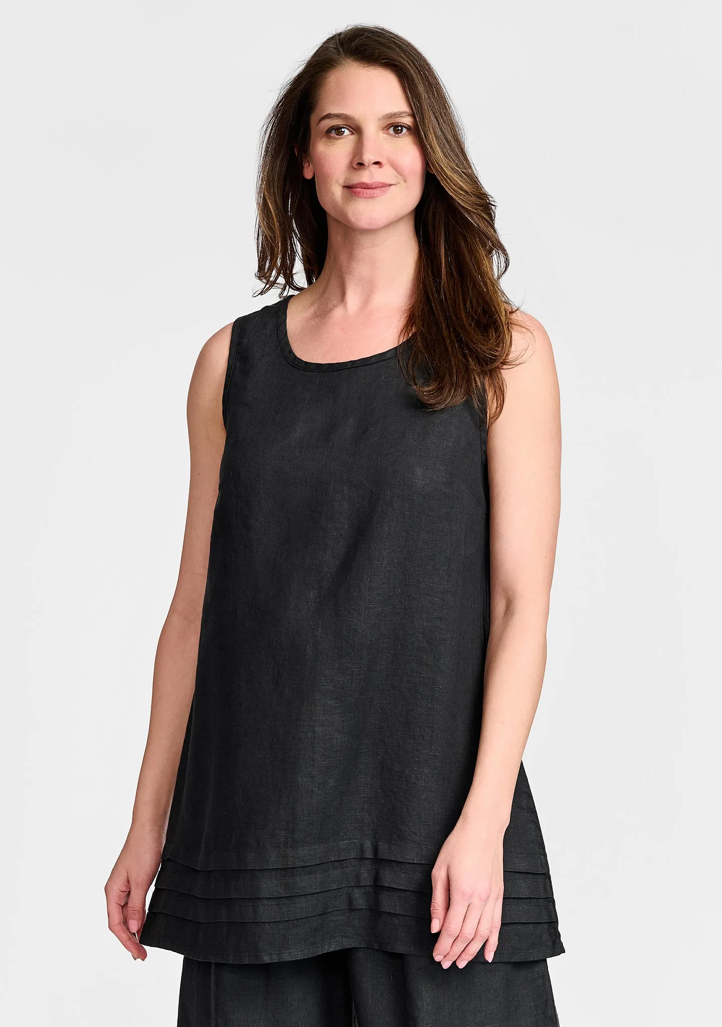 Tuck Tunic - Linen Tank Top - FINAL SALE