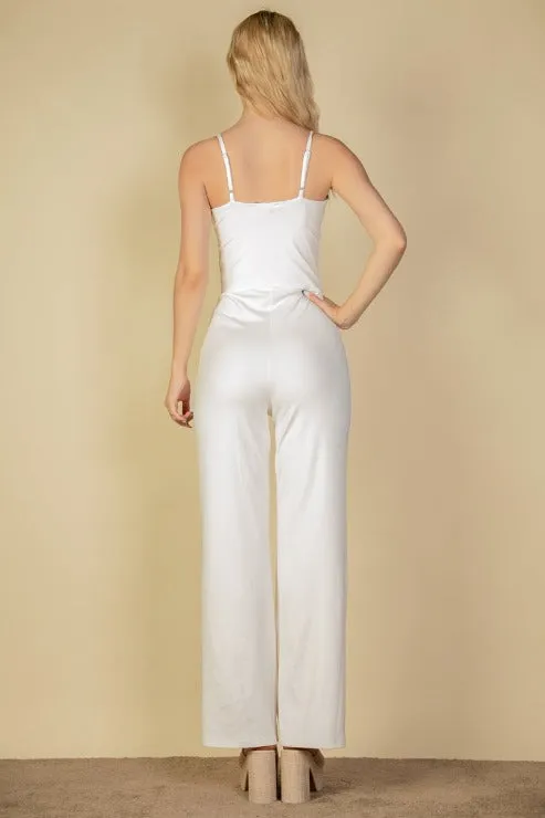 V-neck Camisole Jumpsuit