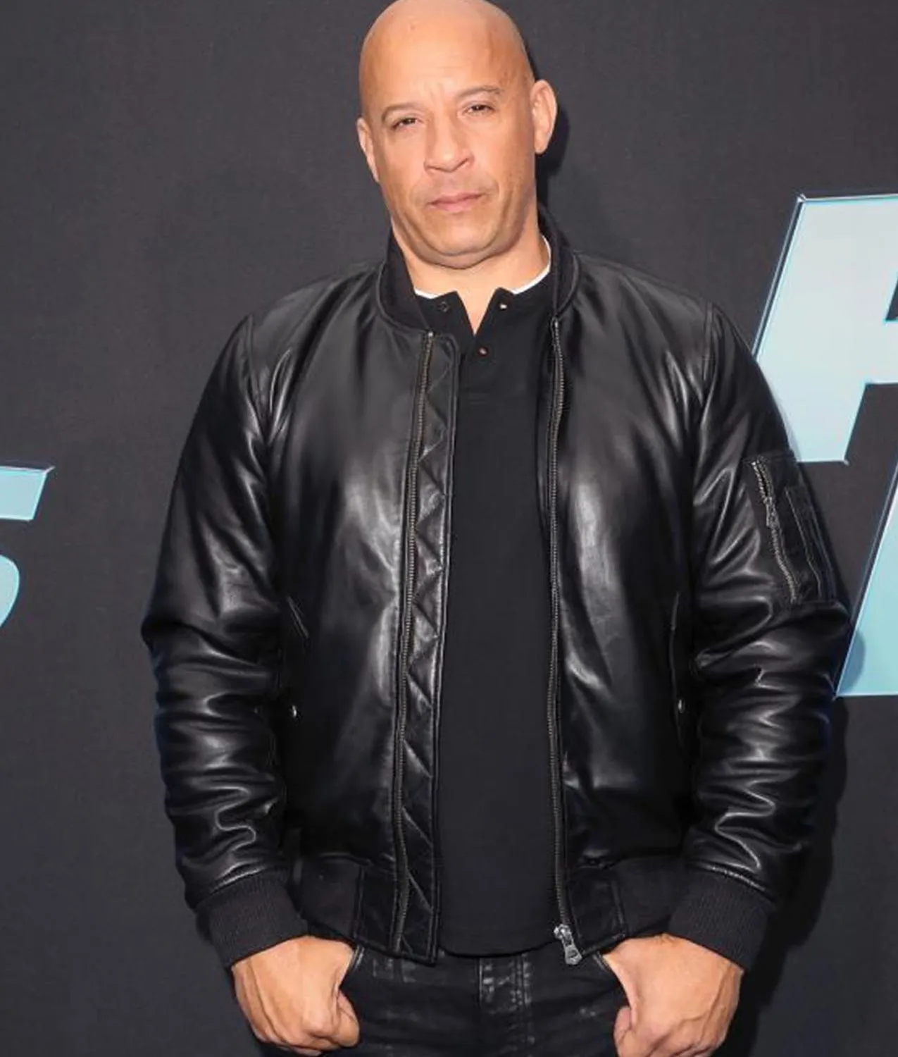 Vin Diesel Black Bomber Jacket