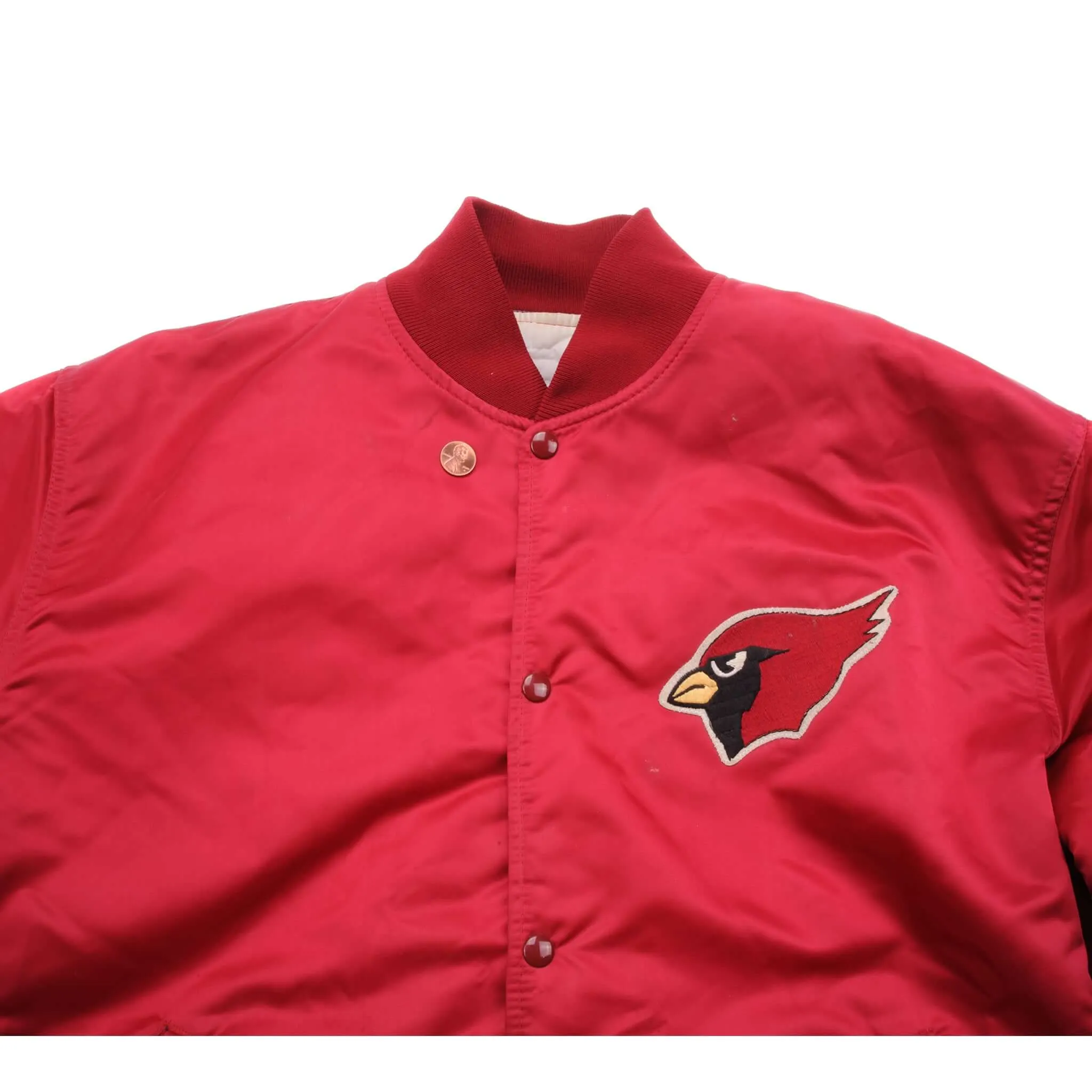 VINTAGE NFL ARIZONA CARDINALS BOMBER JACKET SIZE XL MADE IN USA