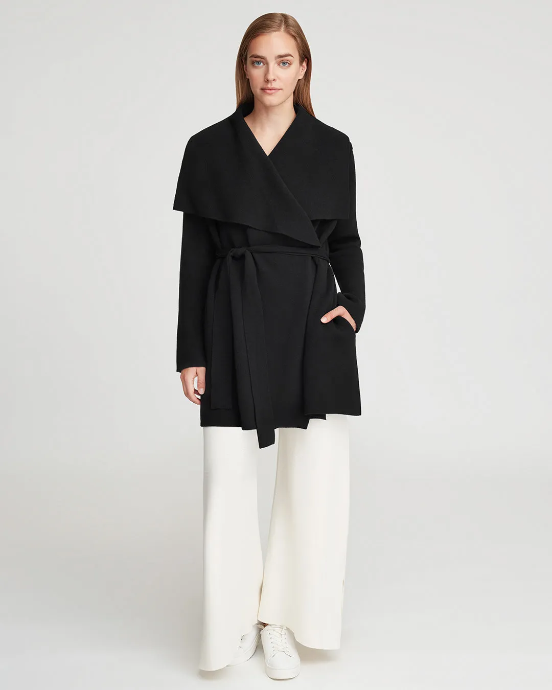 Wool Cashmere Sweater Coat