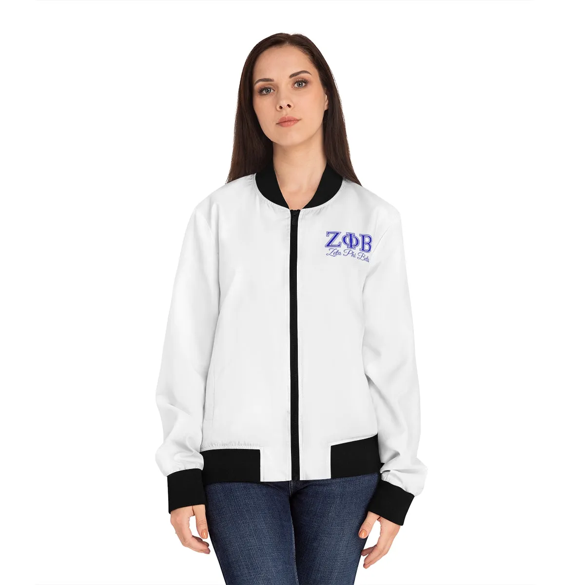 Zeta Phi Beta Women's Bomber Jacket